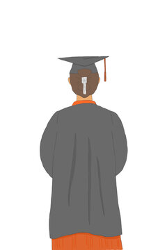 Person in graduation cap and gown