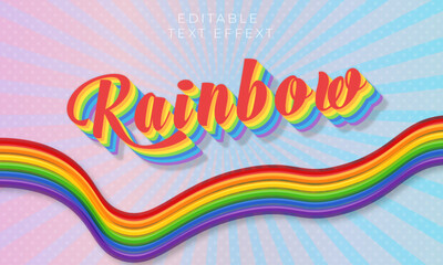Rainbow text effect, colorfull Backgrounds
