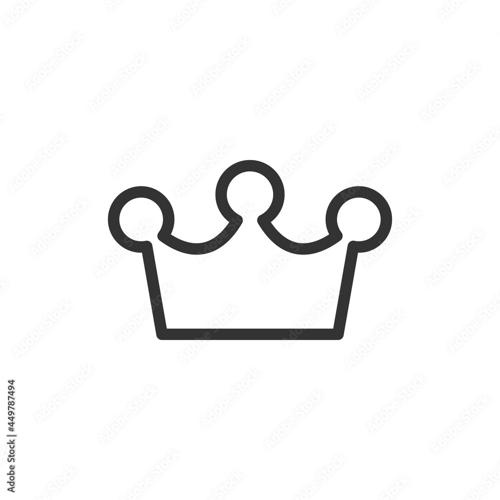 Wall mural Crown line icon, sign or symbol.