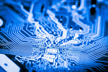Abstract,close up of Mainboard Electronic background.
(logic board,cpu motherboard,circuit,system board,mobo)