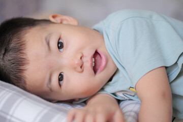 Portrait photo of a little Chinese boy