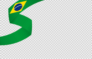 Waving flag of Brazil isolated  on png or transparent  background,Symbol of Brazil,template for banner,card,advertising ,promote, vector illustration top gold medal sport winner country