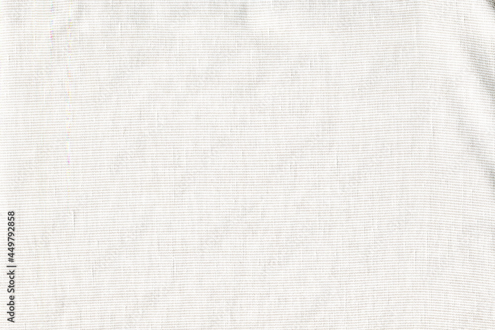 Poster the texture of natural soft cotton fabric in a barely noticeable stripe. simple abstract background.