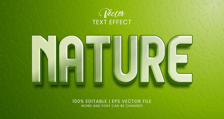 Nature editable text effect style