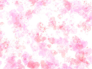 ピンクのスプラッシュ水彩背景