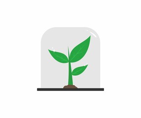 design about seed icon illustration