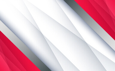 Fototapeta na wymiar Abstract red and white arrow background with blank space design. Modern futuristic background . Vector illustration design for presentation, banner, cover, web, flyer, card, poster, wallpaper and etc.