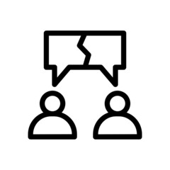 discussion icon illustration  vector graphic