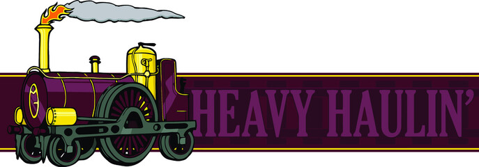 classic 1840s steam locomotive | heavy haulin