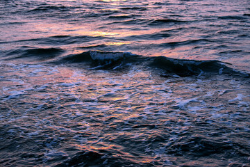 Sea water seen in the morning light