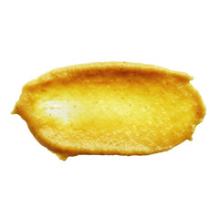 Mustard splash isolated. Dijon honey sauce smeared cream. Spread or splatter collection cut out. High resolution photo