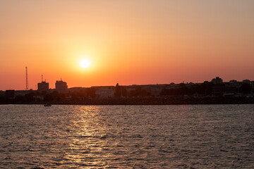 The sunset seen in the city of Mangalia - Romania
It is a port city on the Black Sea in the country