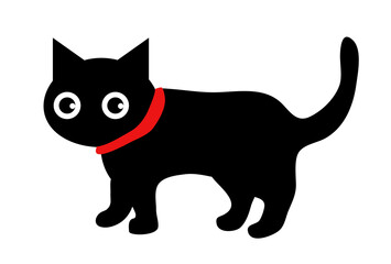 black cat cartoon