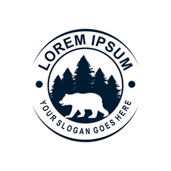 camping logo , adventure logo vector