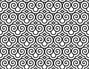 Seamless dragon scale pattern. Vector background. Japan style.