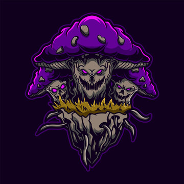 Monster Mushroom Illustration