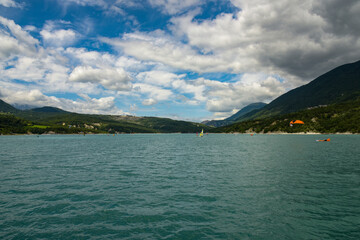 Lake of Monteynard in the vercors