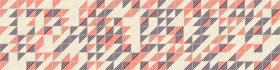 Fototapeta premium Abstract Geometric Pattern generative computational art illustration