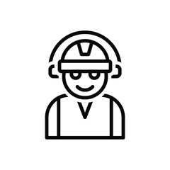 Obraz premium Black line icon for marshall