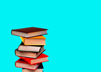 stack of books digital artwork background