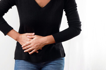 Women have abdominal pain because of gastritis or menstruation and digestive system that are a sign of stomach problems, cervical cancer. 