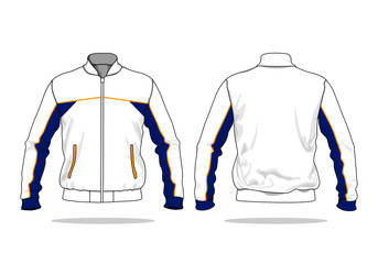 retro vintage windbreaker jacket template © Ronillo