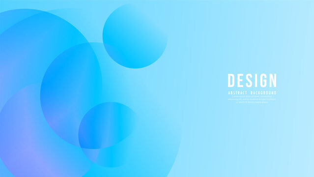 Abstract Color background, transparent gradient blue circles stacked on a blue background with copy space , Flat Modern  design for presentation , illustration Vector EPS 10