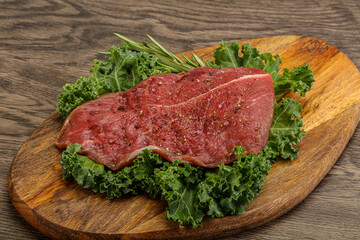 Raw beef steak for grill