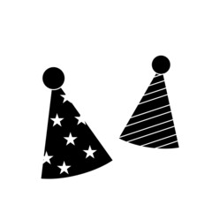 party-hat flat, icon, symbol and  ,Can be used for web