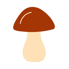 Mushroom in hand drawn style.