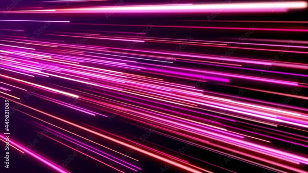 Poster abstract tech futuristic motion colorful perspective view glowing light streaks straight 3-in-1 colo