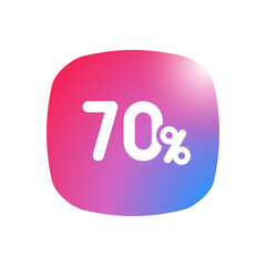 70% - Sticker