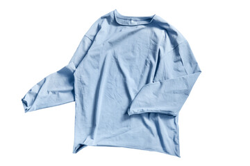 Blue sweatshirt isolated