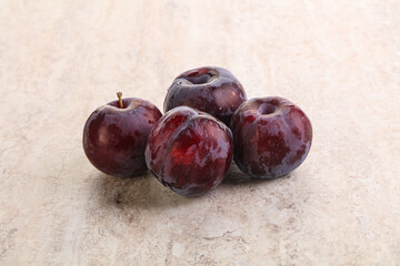 Ripe and sweet purple plum