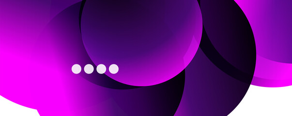 Fluid gradients, swirls and circles. Bright color lines. Vector Illustration For Wallpaper, Banner, Background, Landing Page