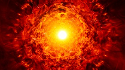 Burning Fire Core Effect Background