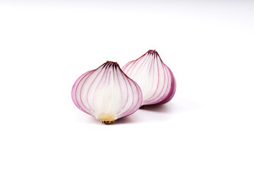 Obraz na płótnie Canvas red onion isolated on white