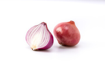 red onion isolated on white
