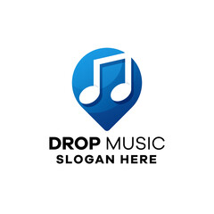 Drop Music Gradient Logo