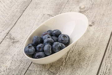 Ripe sweet tasty blueberries heap