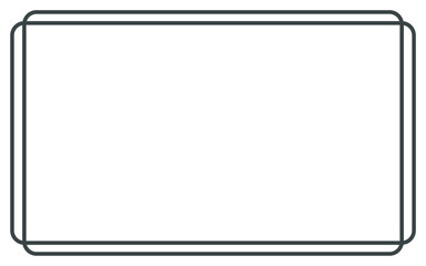 black simple line border frame