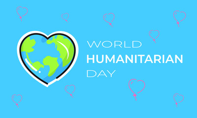 world humanitarian day. vector illustration