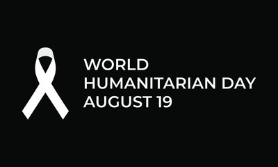 world humanitarian day. vector illustration