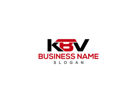 Alphabet KBV Logo Letter Vector For Business