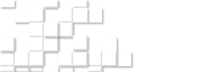 white geometric background created with layers. 