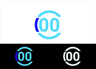 Initial Letter C100 and Smile Logo or Icon Design Vector Image Template