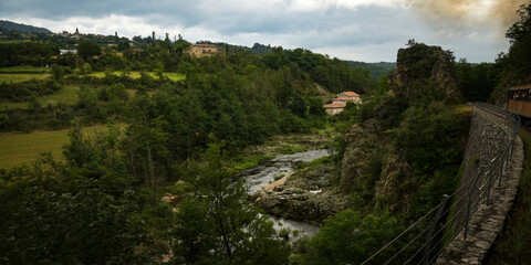 Obraz premium old ardeche train in the vercors