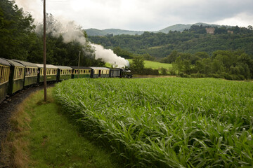 old ardeche train in the vercors
