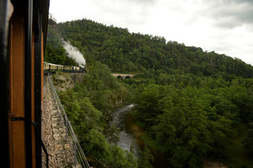 Fototapeta premium old ardeche train in the vercors