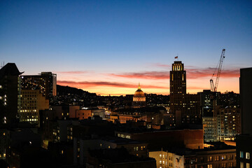 Obraz premium Atardecer en San Francisco